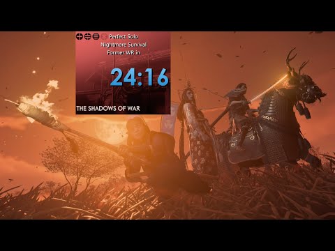 Nightmare Survival Perfect Solo Speedrun in 24:16 | Ghost of Tsushima: Legends