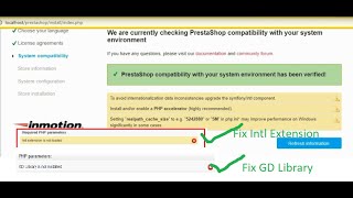 Cara Install Prestashop dengan XAMPP (LENGKAP)FIX Gd Library, Intl Extension &amp; Sinkron database PHP