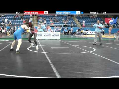 Fargo 2012 113 Round 4: Cheick Ndiaye (New York) vs. Jordan Wigger (South Carolina)