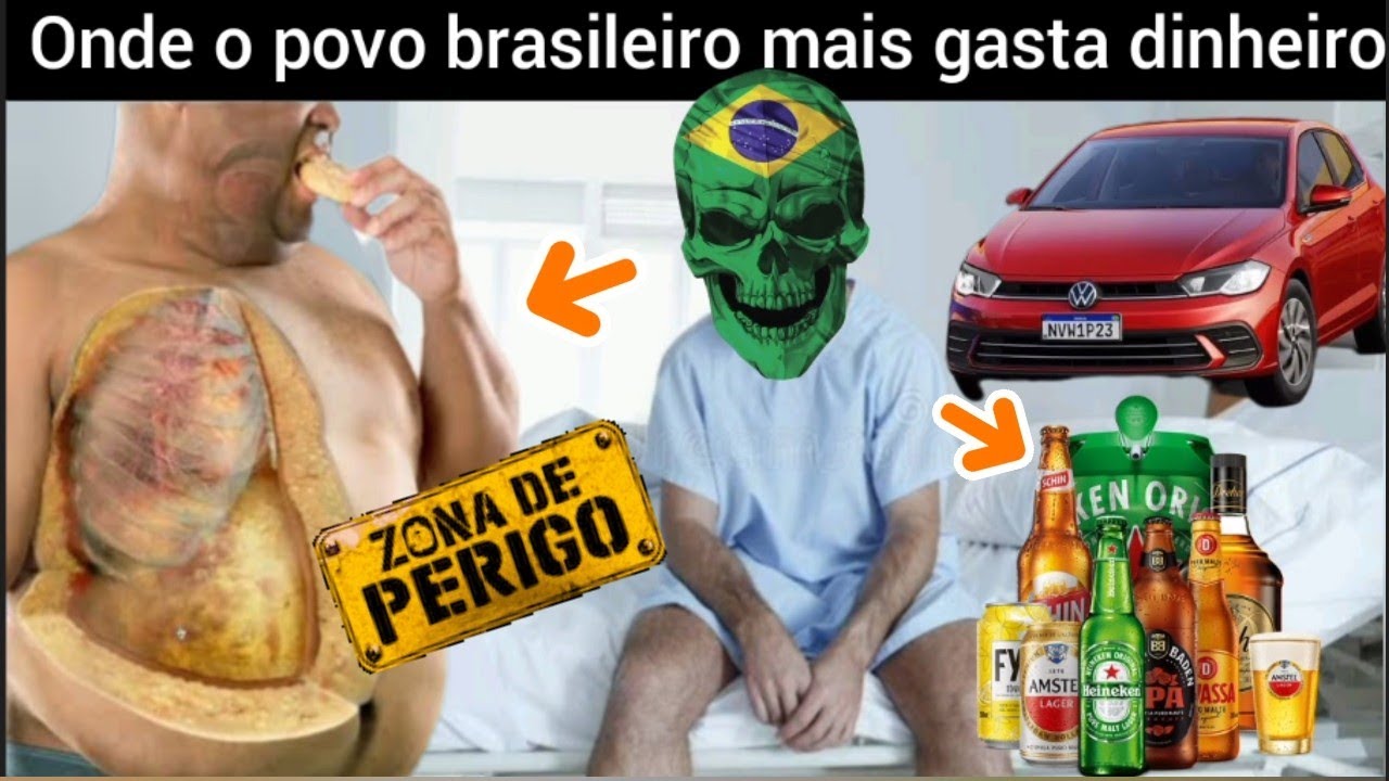 São essas coisas em que o povo brasileiro mais gasta dinheiro