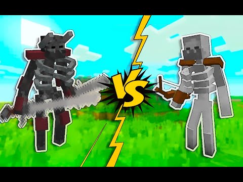 Surin Play - Mutant Wither Skeleton VS Mutant Skeleton || [Minecraft Mob Battle]