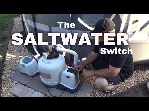 INTEX SALTWATER SYSTEM with  E.C.O. | Saltwater Pool System Set Up for Above ground saltwater pools