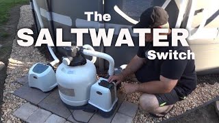 INTEX SALTWATER SYSTEM with  E.C.O. | Saltwater Pool System Set Up for Above ground saltwater pools