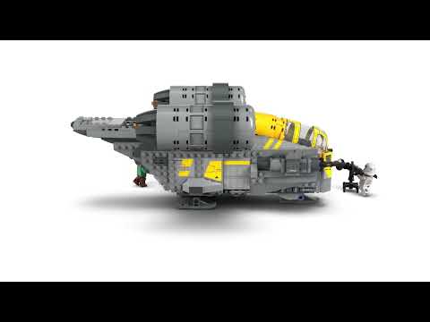Gambar LEGO Star Wars The Razor Crest 930 pcs 75447 - Abu-Abu/Kuning