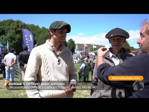 Enrique (Chango) y Octavio Saint Antonin, productores ovinos y cabañeros en Pilcaniyeu, Río Negro