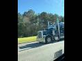 Big Balls Trucking coming through Blue Peterbilt 389 chromed out