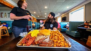“HE’S NOT GONNA MAKE IT!”…ATTEMPTING A HUGE BREAKFAST CHALLENGE AT A BUSY NY DINER! | BeardMeatsFood