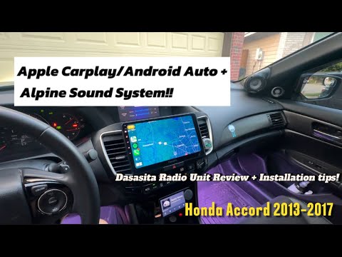 Honda Accord 2013-2017 Apple CarPlay + Dasaita + Alpine R2-S653 Speaker Install & Review