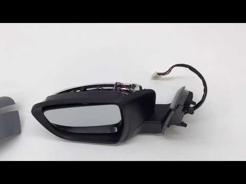 Fits Nissan Qashqai 2014- Door Wing Mirror Electric Heated Power Fold With Indicator Primed Passenger Side video