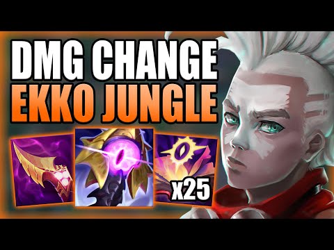 HOW TO PLAY EKKO JUNGLE & CARRY AFTER THE DAMAGE CHANGES! - Best Build/Runes S+ - League of Legends