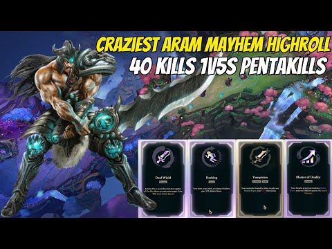 The CRAZIEST Highroll In ARAM Mayhem History — 40 Kills, 1v5s & INSANE Scaling