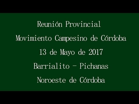 Reunión Provincial MCC   Pichanas Mayo 2017