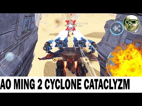 AO MING 150 LVL CATACLYZM & 2 CYCLONE 25 LVL WAR ROBOTS MAX GAMEPLAY