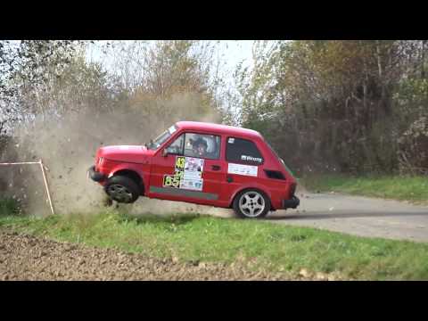 crash dzwon fiat 126p maluch -  Super Oes Brzostek 2017-10-22