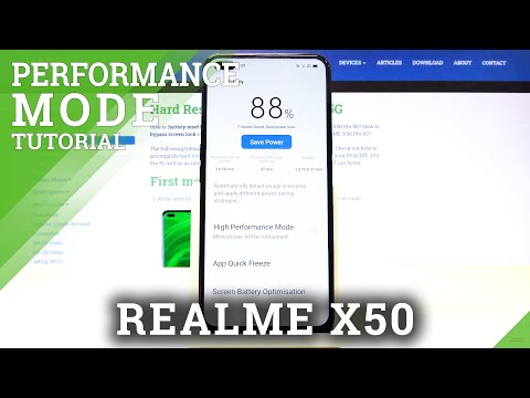 How to Activate High Performance Mode in Realme X50 - High Quality Settings