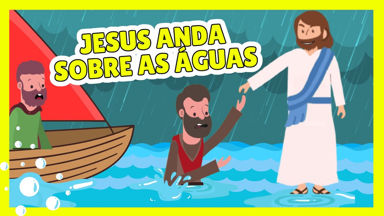 Children's Bible Story: Jesus and Peter walk on water #36 @semeadoreskids