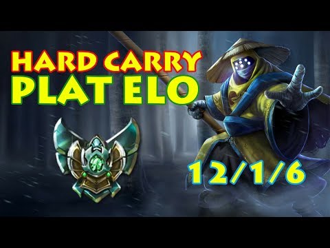 HARD CARRY ON A CHAMP I DON'T PLAY: JAX JUNGLE SMURFING IN PLAT ELO [Patch 7.17]