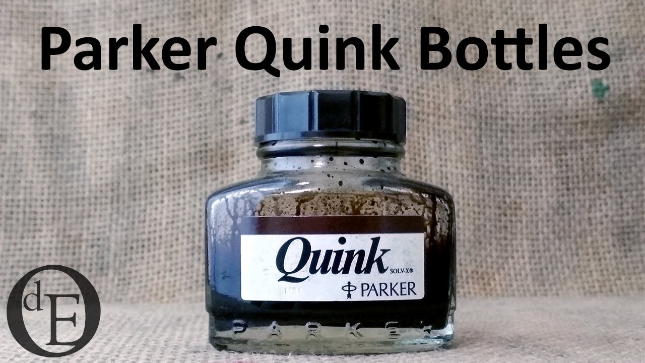 Parker Quink bottles - design and function
