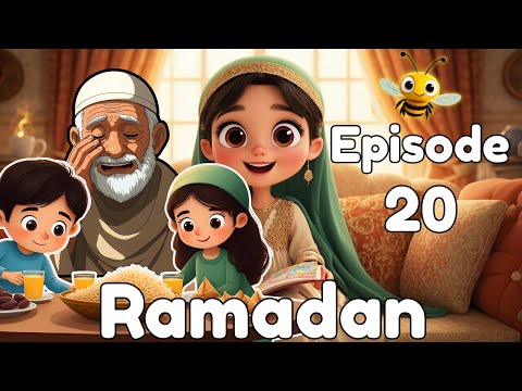🌙 Ramadan Cartoon Series for Kids | Episode 20 | The Surprise Iftar Guest – Who Knocked at the Door