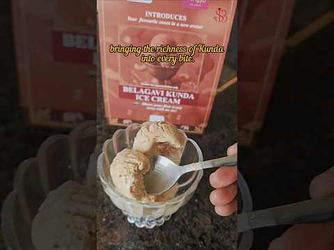 Belagavi kunda ice cream in Kamat Restaurant Davangere#foodie #davanagere #Shwetha_bhairavi #shorts