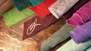 Suede/Nubuck Pig Leather (OA Leather Supply Hide Review)