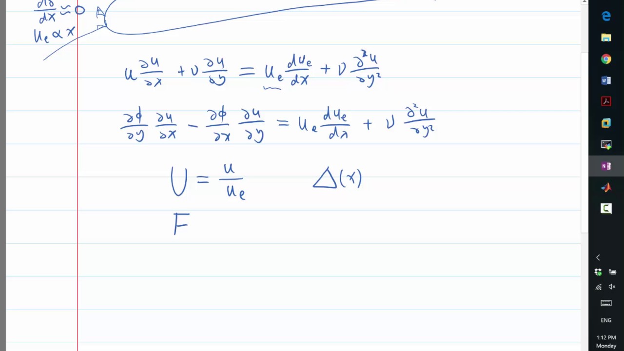 Thin layer equation nondimensionalization
