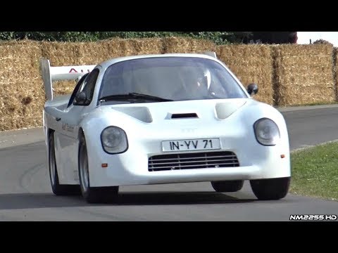 Audi Sport Quattro RS 002 Group S Prototype - 5 Cylinder Engine Sounds @ Goodwood!