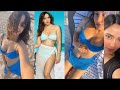 Glamorous Bollywood Actress Neha Sharma S Blue Bikini Beach Gym Style