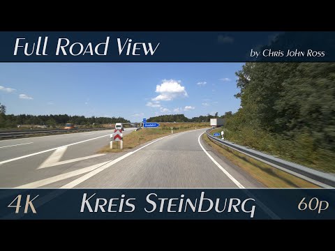 Kreis Steinburg, Schleswig-Holstein, Germany: Lägerdorf, Itzehoe - Autobahn (A23), B77 - 4K UHD
