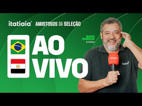 BRASIL X EGITO AO VIVO NA ITATIAIA | REACT DO AMISTOSO DA SELEÇÃO BRASILEIRA
