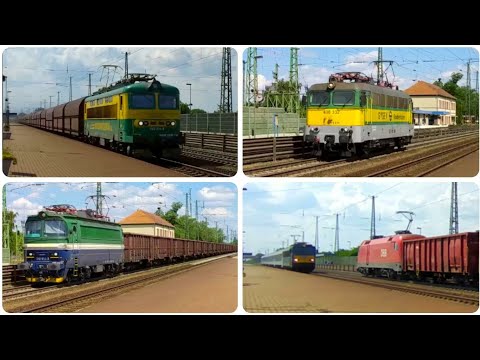 Vonatok Szajol állomáson [ Gysev Szili, Plehács, Laminátka, Gigant, Taurus...] 4K