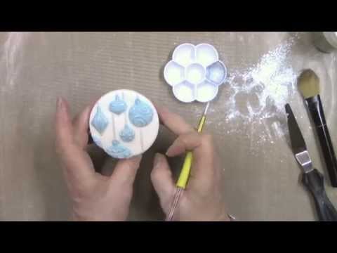 CHRISTMAS BAUBLES design mat silicone sugarcraft mould CHRISTMAS BAUBLES design mat silicone sugarcraft mould