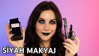 MAKEUP WITH BLACK PRODUCTS - EVERYTHING BLACK 🖤