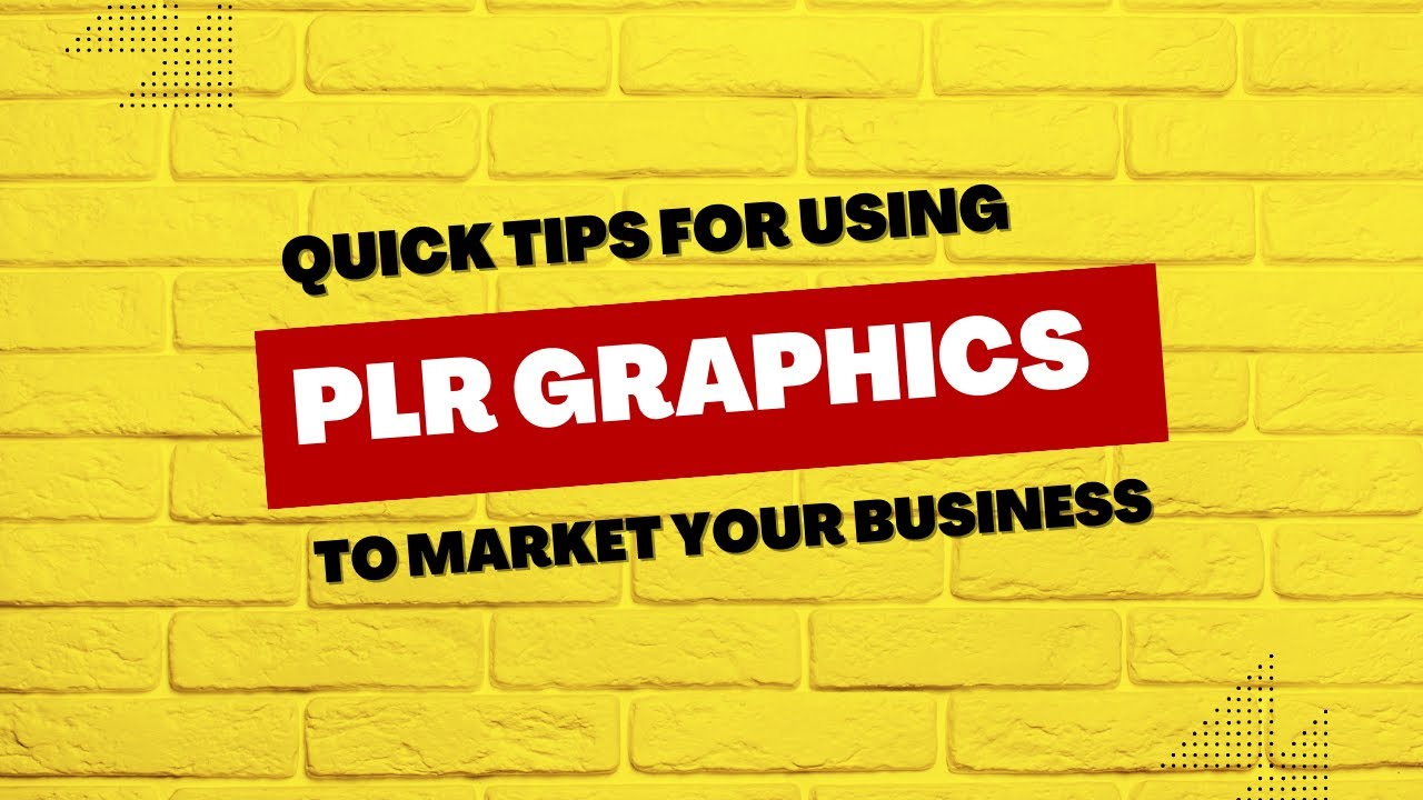 Quick Tips For Using PLR Posters/Social Graphics