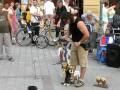 Street performer (puppet violinist) in Novi Sad 