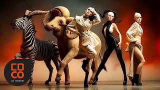 Download lagu [4K] Command The Low Beat! (Surreal AI Dance) |  AI Music & Art Film mp3