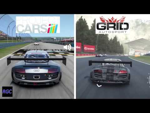 Project CARS vs GRID Autosport - Audi R8 LMS Ultra GT3 Graphics & Sound Comparison