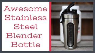 REVIEW: Really Nice Stainless Steel Protein Shaker Bottle - 28 Ounce Leak- Proof Design
