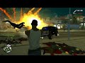 GTA San Andreas Shootout With Cops Wanted Level 5 Escape