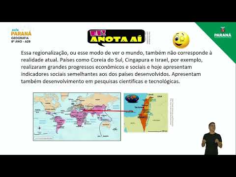2022 | 8º Ano | Geografia | Aula 28 - Regionalização: Países do Norte e Países do Sul