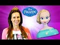 Disney Frozen Elsa Styling Head Amy Jo Wears ...