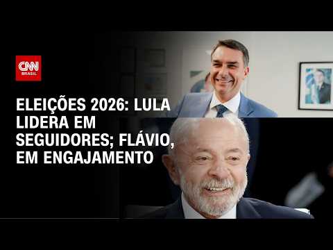 Lula lidera em seguidores nas redes, e Flávio em engajamento, diz relatório | AGORA CNN