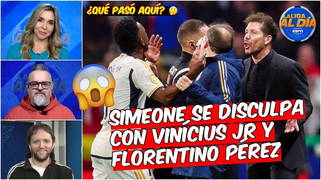 Simeone HACE BIEN en RECTIFICARSE y PEDIR DISCULPAS a Vinícius y a Florentino Pérez | La Liga Al Día