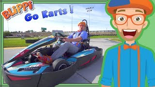 Blippi Go Karts  Learn about Vehicles for Kids