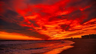 8K HDR New York Sunsets & Sunrises | Relaxing Shoreline Nature Sounds – Part 2