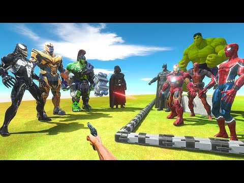 FPS Avatar Rescues Super Heroes and Fights Super Villains - Animal Revolt Battle Simulator