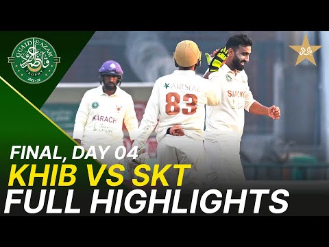 Full Highlights | Quaid-e-Azam Trophy Final | Day 4 | Karachi vs Sialkot | PCB | M2P1K