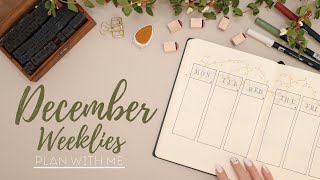 2021 December Weeklies Setup | Easy Bullet Journal | December Bujo | Christmas Lights Theme