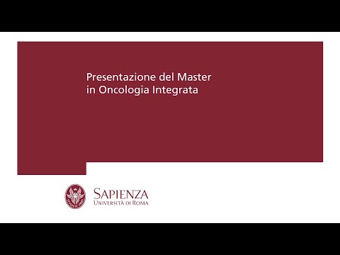 , title : 'Presentazione del Master in Oncologia Integrata'