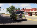 Fairfax County Centreville Engine 417 And Medic 417 Responding
